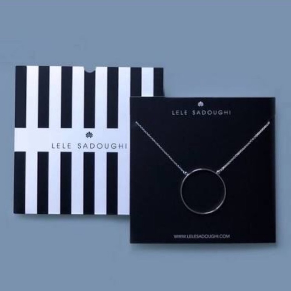 Lele Sadoughi Circle Necklace